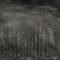 "Mondlose Nacht", Kaltnadelradierung, Druck auf Sumi-e-Papier, 25,6 x 18,9 cm, 1/10, 2021