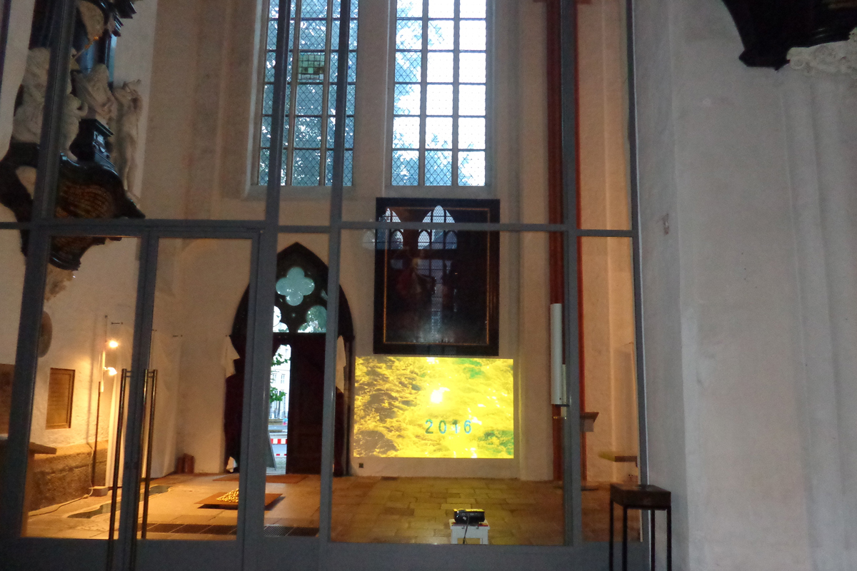 Fluchten, St. Jacobi Kirche Lübeck in der Museumsnacht, 2016