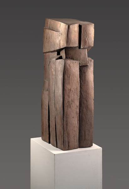 „Nachdenken“, 2016, Bronze, 80 x 23 x 32 cm.jpg