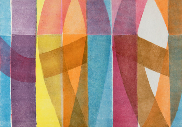 „Sommerfest“, 2019,  Linolfarbe auf Papier, 21 x 29,7 cm.jpg
